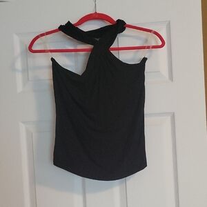 bobi Black Halter Tank Top